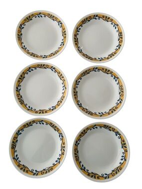 Corelle Casa Flora Set of 6 Bread Dessert Plates
